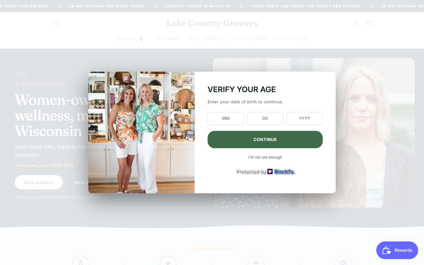The current homepage